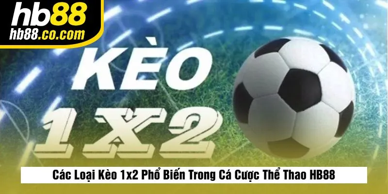 Các Loại Kèo 1x2 Phổ Biến Trong Cá Cược Thể Thao HB88